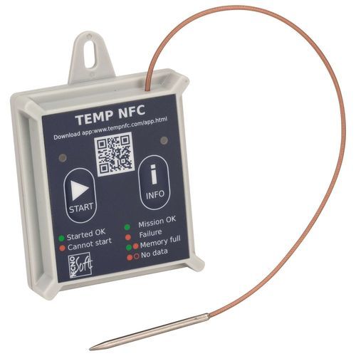 Регистратор данных для измерения температуры - TempNFC RCE -80 - Tecnosoft - NFC / без экрана / для применения в пищевой отрасли