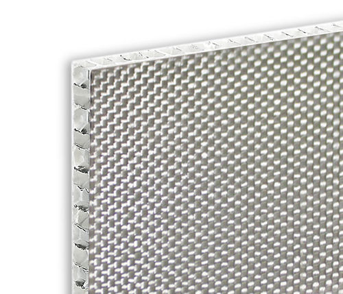Многослойная панель сотовой конструкции - ALUSTEP® HFR - Cel Components S.r.l. - поверхность из стекловолокна / для потолков / для фасада