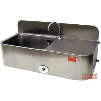 Кухонная раковина из нержавеющей стали - Smisco Food Equipment Ltd - для пищевой промышленности / для мытья рук / для монтажа в стену