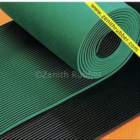 Противоскользящий коврик - MN series - Zenith Industrial Rubber Products Pvt. Ltd. - с тонкими параллельными полосками / из каучука
