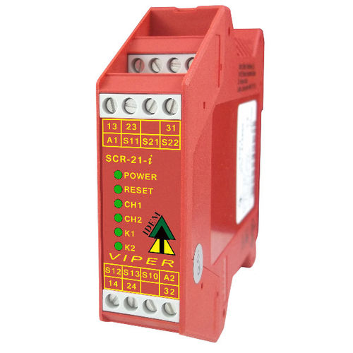 Реле безопасности для воздушного барьера - VIPER SCR series - Idem Safety Switches - с аварийной остановкой / 3NO / 1NO