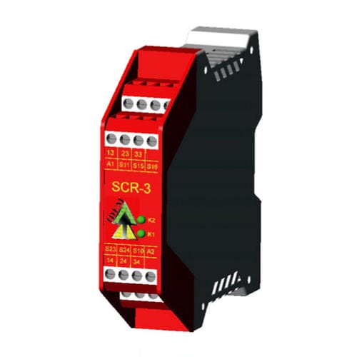 Реле безопасности с аварийной остановкой - SCR-3 - Idem Safety Switches - на DIN-рейке