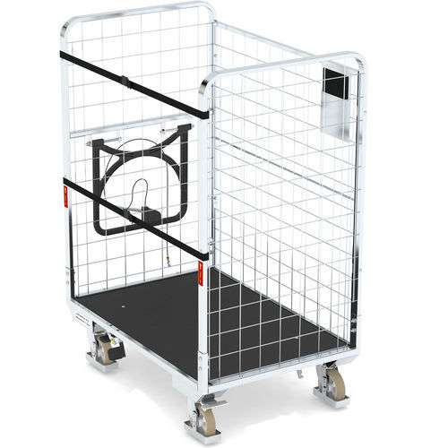 Блокируемый контейнер на колесиках - EURO-LINE E1 - LKE GmbH - Excellence in Material Handling - из металла