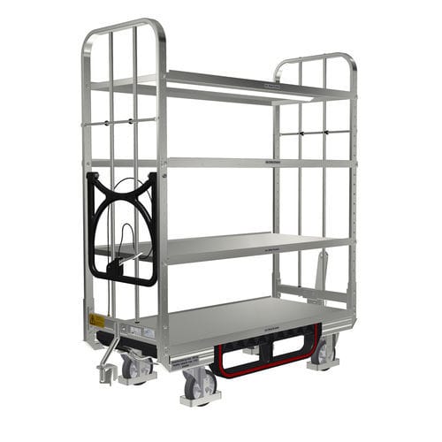 Транспортная тележка - KLT 600 E4 VKD 1ZB150 2ZB150 - LKE GmbH - Excellence in Material Handling - для разгрузочно-погрузочных работ / для подготовки заказа / 4 уровня