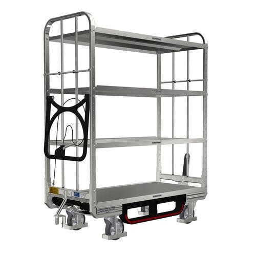 Транспортная тележка - KLT 600 E4 VKD ESDLRBR - LKE GmbH - Excellence in Material Handling - для разгрузочно-погрузочных работ / для подготовки заказа / из гальванизированной стали