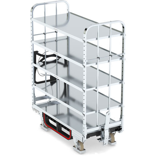 Транспортная тележка - KLT 600 E5 VKD 4ZB100 - LKE GmbH - Excellence in Material Handling - для разгрузочно-погрузочных работ / для подготовки заказа / из гальванизированной стали