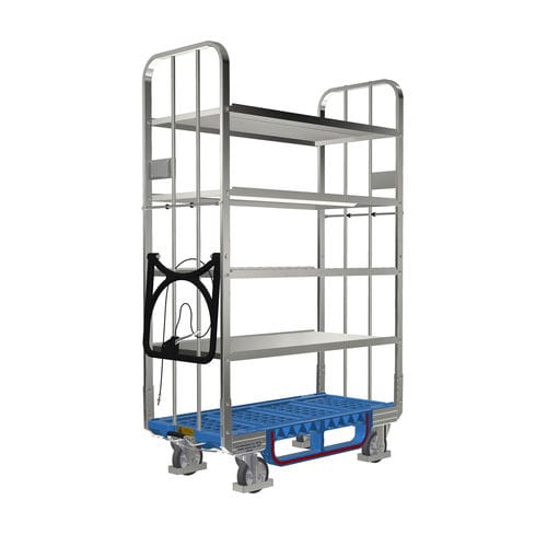 Транспортная тележка - ECOFLEX 600 E5 OKD - LKE GmbH - Excellence in Material Handling - из металла / из пластика / 5 уровней