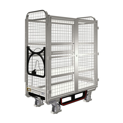 Транспортная тележка - KLT 600 E4 SAFE OKD - LKE GmbH - Excellence in Material Handling - для разгрузочно-погрузочных работ / для подготовки заказа / из гальванизированной стали