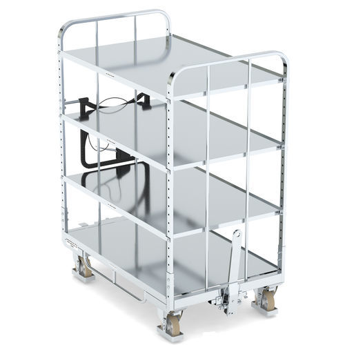 Транспортная тележка - KLT 800 E4 VKD 3ZB100 - LKE GmbH - Excellence in Material Handling - для разгрузочно-погрузочных работ / для подготовки заказа / из гальванизированной стали