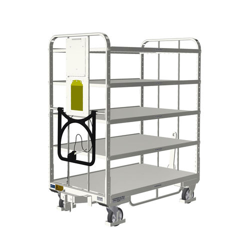 Транспортная тележка - KLT 800 E5 VKD 4ZB150 DKDT - LKE GmbH - Excellence in Material Handling - для разгрузочно-погрузочных работ / для подготовки заказа / 5 уровней