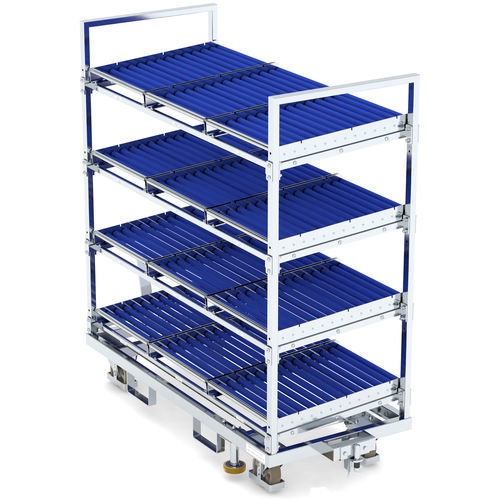 Транспортная тележка - KLT 725 E4/ZBS4 VKD - LKE GmbH - Excellence in Material Handling - 4 уровня / блокируемая
