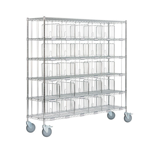 Тележка для хранения - 4018E15 - LKE GmbH - Excellence in Material Handling - из стали / с полками / с решетчатой платформой