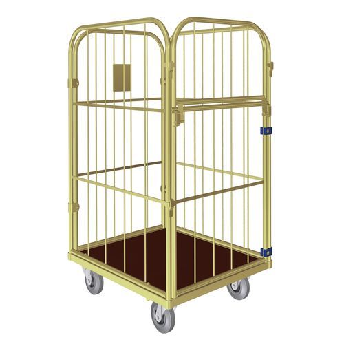 Контейнер на колесиках для текстиля - Junior X Standard - LKE GmbH - Excellence in Material Handling - из металлической сетки / 4 стенки
