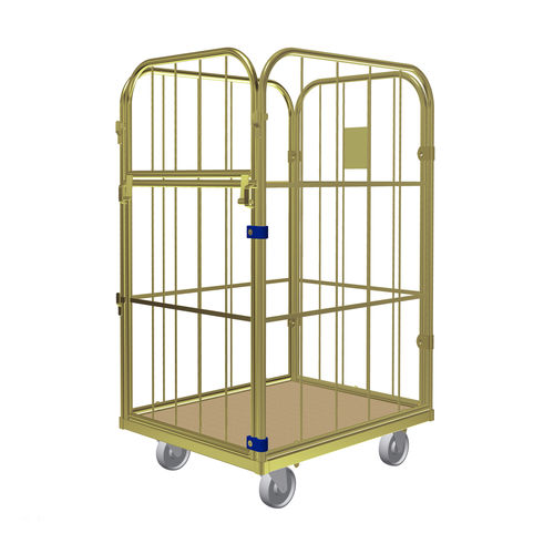 Контейнер на колесиках для текстиля - Junior S standard - LKE GmbH - Excellence in Material Handling - 4 стенки / из металлической сетки
