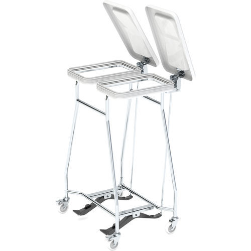 Многоцелевой держатель для мешка - WSS2-T - LKE GmbH - Excellence in Material Handling - из нержавеющей стали / с крышкой / с педалью