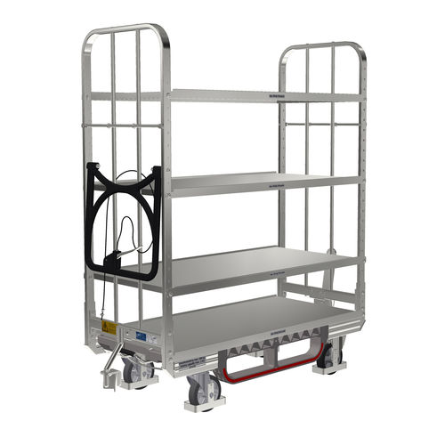Транспортная тележка - KLT 600 E4 VKD ESDBR - LKE GmbH - Excellence in Material Handling - для разгрузочно-погрузочных работ / для подготовки заказа / из гальванизированной стали