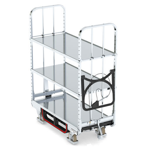 Транспортная тележка - KLT 600 E3 VKD ESD - LKE GmbH - Excellence in Material Handling - для разгрузочно-погрузочных работ / для подготовки заказа / 3 уровня