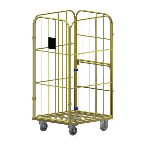 Контейнер на колесиках для текстиля - Classic X - LKE GmbH - Excellence in Material Handling - 4 стенки / из металлической сетки