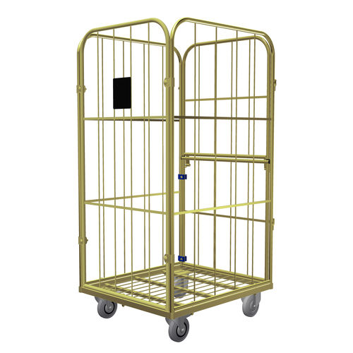 Контейнер на колесиках для текстиля - Classic X Combitainer - LKE GmbH - Excellence in Material Handling - 4 стенки / из металлической сетки