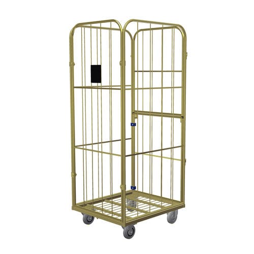 Контейнер на колесиках для текстиля - Classic XXL Combitainer - LKE GmbH - Excellence in Material Handling - 4 стенки / из металлической сетки