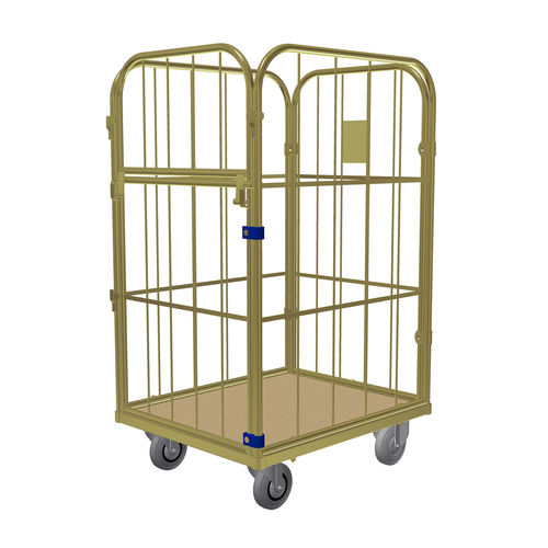 Контейнер на колесиках для текстиля - Junior S - LKE GmbH - Excellence in Material Handling - 4 стенки / из металлической сетки
