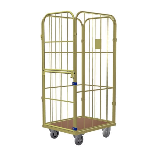 Контейнер на колесиках для текстиля - Junior X Combitainer - LKE GmbH - Excellence in Material Handling - 4 стенки / из металлической сетки