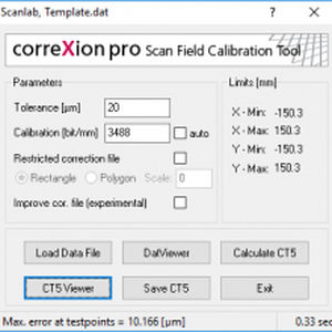 Программное обеспечение для интерфейса - correXion pro - SCANLAB GmbH - оптимизации / качества / для оптики