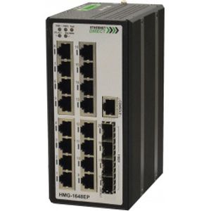 Управляемый коммутатор Ethernet - HMG-448G, HMG-628G - Ethernet Direct - гигабит / уровня 2 / на DIN-рейке