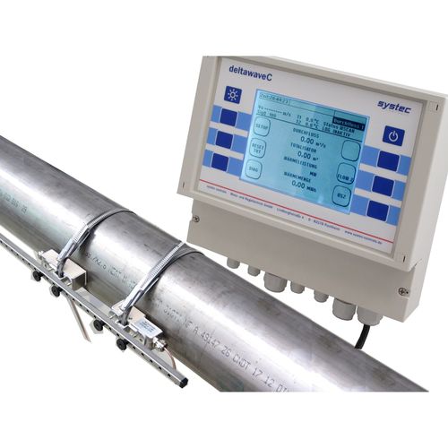 Ультразвуковой расходомер - DeltawaveC-Fix - systec Controls - объемный / для жидкостей / для газа