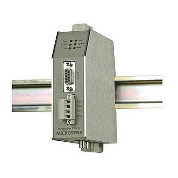 Преобразователь среда - MS650142 - MICROSENS GmbH & Co. KG - среда Ethernet / RS-232 / оптического волокна