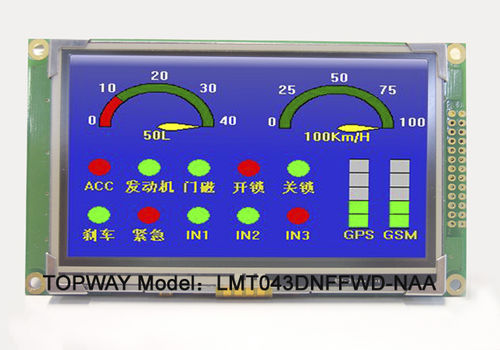 Блок индикации TFT - LMT043DNFFWD-NCA - TOPWAY LCD - цветной / промышленный / по индивидуальным замерам