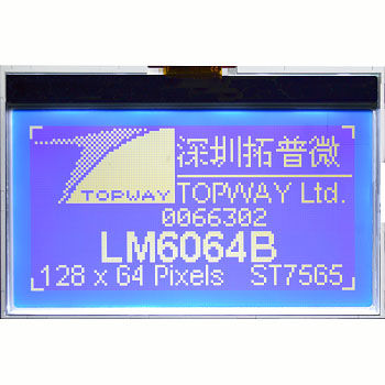 Блок индикации LCD - LM6063XFW - TOPWAY LCD - графический / монохромный / 128x64