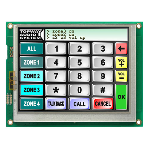 Умный блок индикации - HMT056ATA-C - TOPWAY LCD - LCD / с резистивным сенсорным экраном / буквенно-цифровой