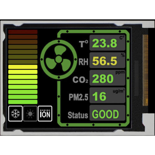 Блок индикации TFT LCD - LMT018DNBFWD-1 - TOPWAY LCD - 160x128 / со светодиодной подсветкой