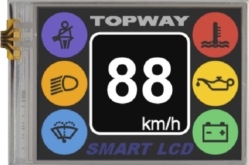 Блок индикации TFT LCD - LMT028DHHFWL-NNA - TOPWAY LCD - 320x240 / промышленный / со светодиодной подсветкой