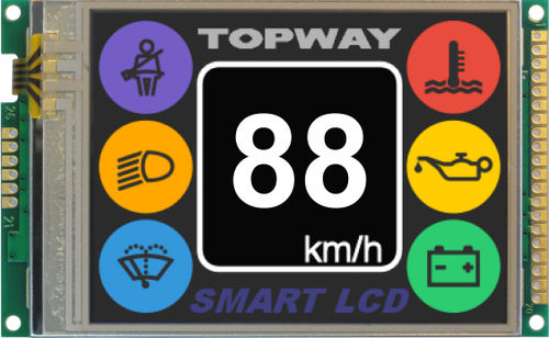 Блок индикации TFT LCD - LMT028DHHFWL-NEA - TOPWAY LCD - 320x240 / промышленный / со светодиодной подсветкой