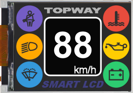 Блок индикации TFT LCD - LMT028ENHFWA - TOPWAY LCD - 320x240 / промышленный / при большом угле зрения