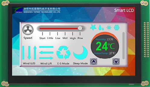 Блок индикации LCD - LMT070DICFWD-NJN - TOPWAY LCD - цветной / 800x480 / промышленный