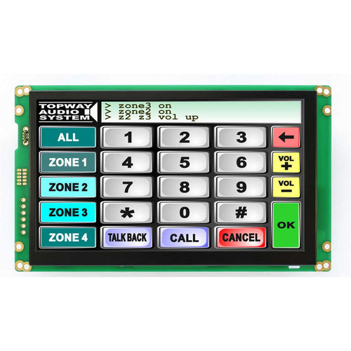 Блок индикации 7" - HMT070ATA-6 - TOPWAY LCD - TFT / с мультисенсорным экраном / цветной