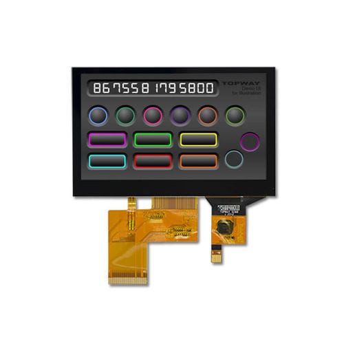 Табло TFT LCD - LMT043DEFFWA-NND-2 - TOPWAY LCD - с емкостным сенсорным экраном / цветное / 320x240