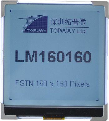 Табло LCD - LM160160RCW - TOPWAY LCD - графическое / монохромное / 160x160