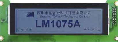 Табло LED - LM1075ACW-2 - TOPWAY LCD - LCD / графическое / монохромное