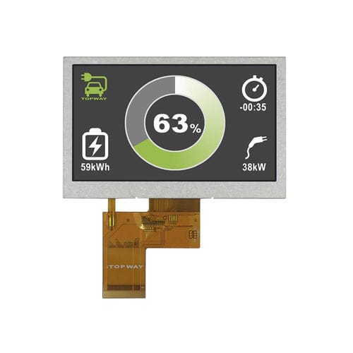 Блок индикации TFT LCD - LMT043ENCFWA - TOPWAY LCD - цветной / 800x480 / 4,3"