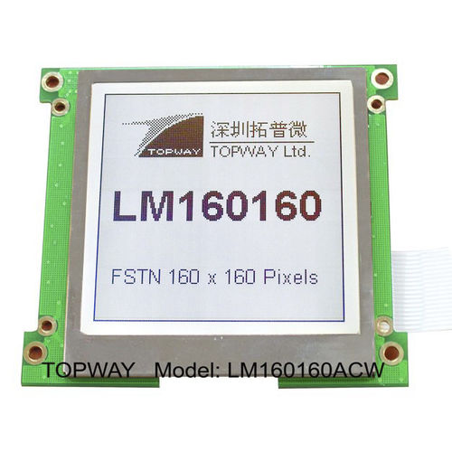 Блок индикации LCD - LM160160ACW-1 - TOPWAY LCD - графический / 160x160 / со светодиодной подсветкой