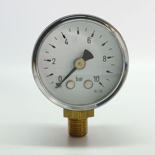 Аналоговый манометр - 40.11 - Manometer Preiss EMPEO-KBM OHG - резьбовой / из латуни / с трубкой Бурдона