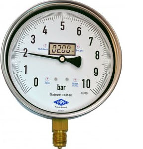 Цифровой манометр - EMPEO 2 - Manometer Preiss EMPEO-KBM OHG - резьбовой / из нержавеющей стали / с трубкой Бурдона