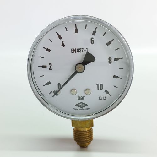 Манометр со встроенной светодиодной подсветкой - 63  - Manometer Preiss EMPEO-KBM OHG - аналоговый / резьбовой / из латуни