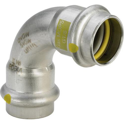 Гидравлический фитинг - Sanpress Inox G - Viega GmbH & Co. KG - с врезным кольцом / обжимной / изогнутый