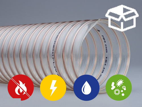 Гибкий шланг для воздуха - SMARTFLEX® 0.6 - SCHAUENBURG Ruhrkunststoff GmbH - из полиуретана / для аспирации / для деревообрабатывающей промышленности