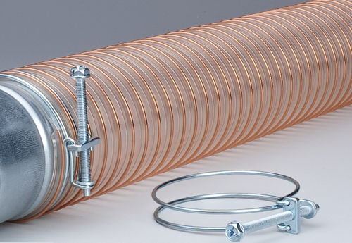 Зажимной хомут из гальванизированной стали - FLEXADUX®  - SCHAUENBURG Ruhrkunststoff GmbH - винтовой